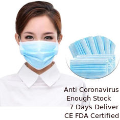 Porcellana Maschera di protezione non tessuta eliminabile comoda, maschera di protezione igienica per il lavoratore fornitore