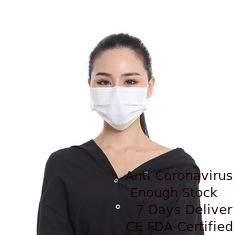 Porcellana Maschera di protezione eliminabile di 3 pieghe dell'anti polvere, maschera di protezione eliminabile non tessuta fornitore
