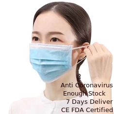 Porcellana Maschera eliminabile perfetta della bocca della polvere antibatterico non tessuto della maschera di protezione di 3 strati fornitore