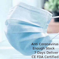 Porcellana Protezione eliminabile non tessuta della maschera di protezione del blu 3-Ply per industria/hotel fornitore