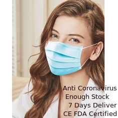 Porcellana OEM/ODM eliminabili blu del materiale del tessuto della maschera di protezione 25g pp non fornitore
