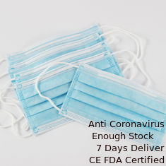 Porcellana Maschera di protezione non tessuta eliminabile blu tre strati della maschera verde degli adulti fornitore