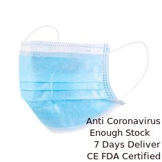 Porcellana Earloop blu eliminabile respirabile protezione la maschera che la filtrazione a 3 strati riduce le infezioni fornitore