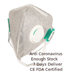 Porcellana 4 colore grigio della maschera del respiratore di strato FFP2 non che stimola con il carbonio attivato fornitore