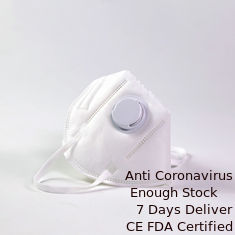 Porcellana Maschera di polvere colorata maschera piegante verticale N95 FFP2 con la valvola una protezione di 4 strati fornitore