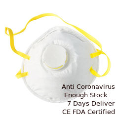 Porcellana Tipo maschera eliminabile di FFP2, maschera di Earloop di polvere valvolata respirabile fornitore