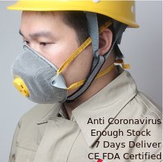 Porcellana Resistenza espiratoria bassa dell'anti della polvere di N95 FFP2 del respiratore maschera del silicone con la valvola fornitore