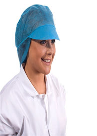 Cappello eliminabile molle del cuoco unico, cappucci medici eliminabili pp non tessuti materiali fornitore