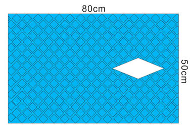Chirurgico eliminabile della laparotomia copre il materiale blu della carta di colore di 75x80 cm fornitore